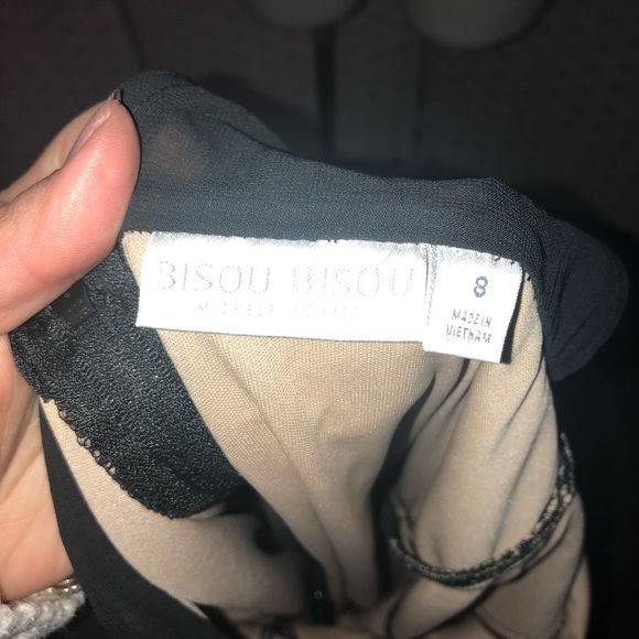 NWOT Bisou Bisou Black lace cocktail dress Sz 8 - Picture 4 of 4